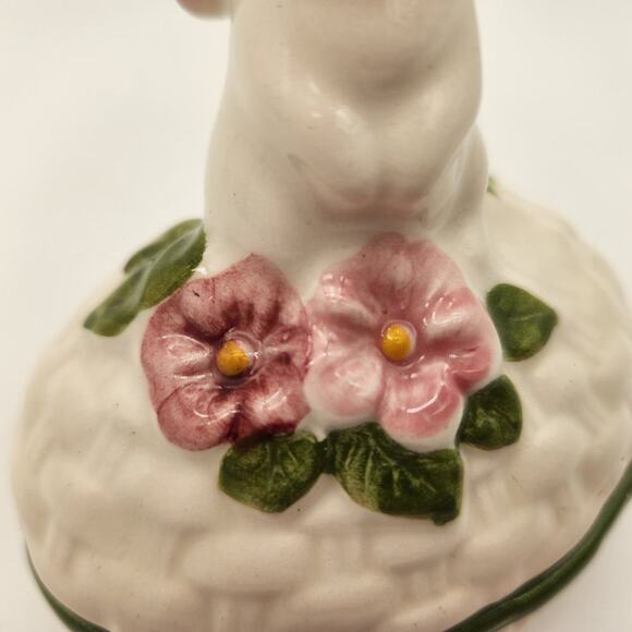 Vintage Avon Bunny Luv Ceramic TrinketBox Gift Perfect Condition Vibrant Colors - Picture 7 of 15